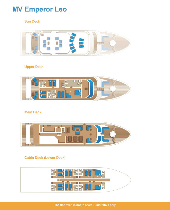 Emperor Leo Liveaboard deck layout