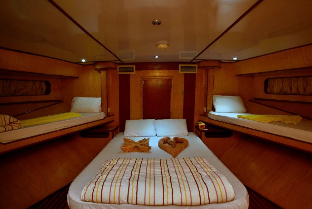 Master Cabin (1 King + 2 Single)