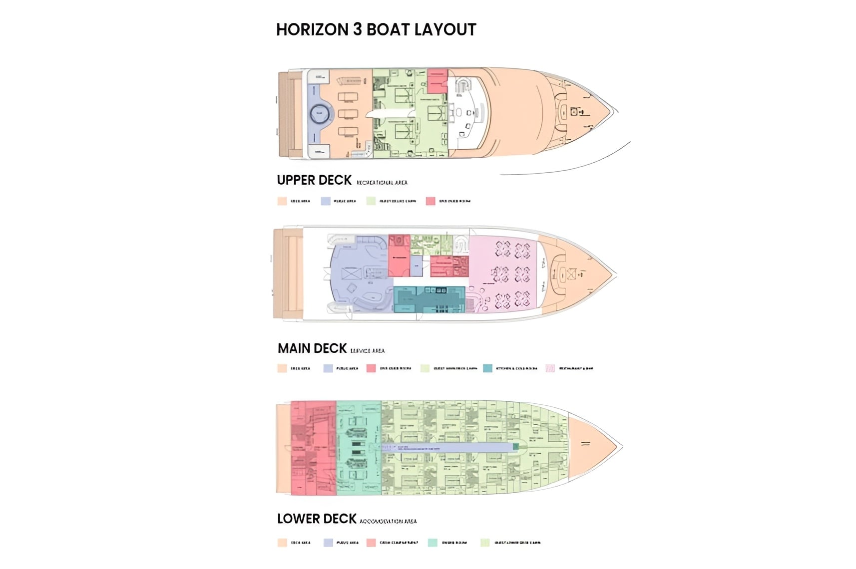 Horizon III Liveaboard deck layout