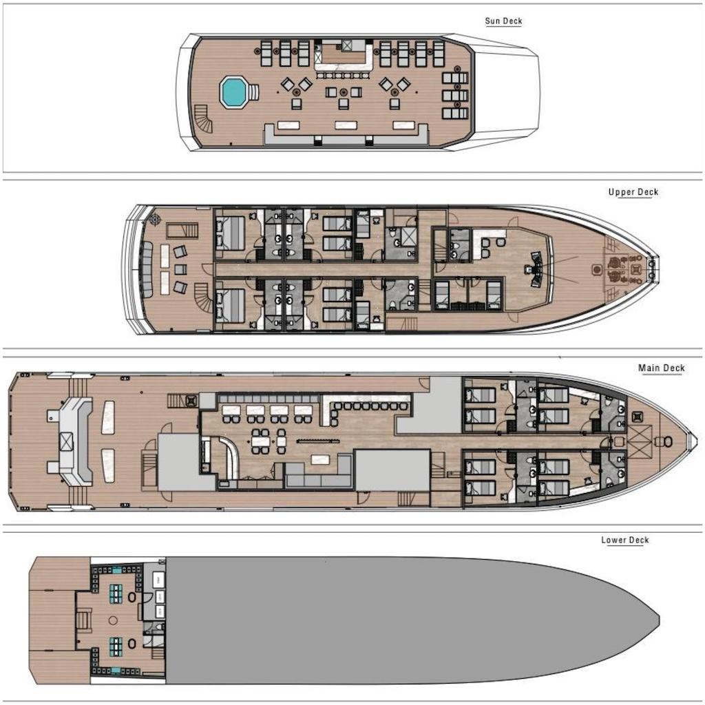 King Neptune deck layout