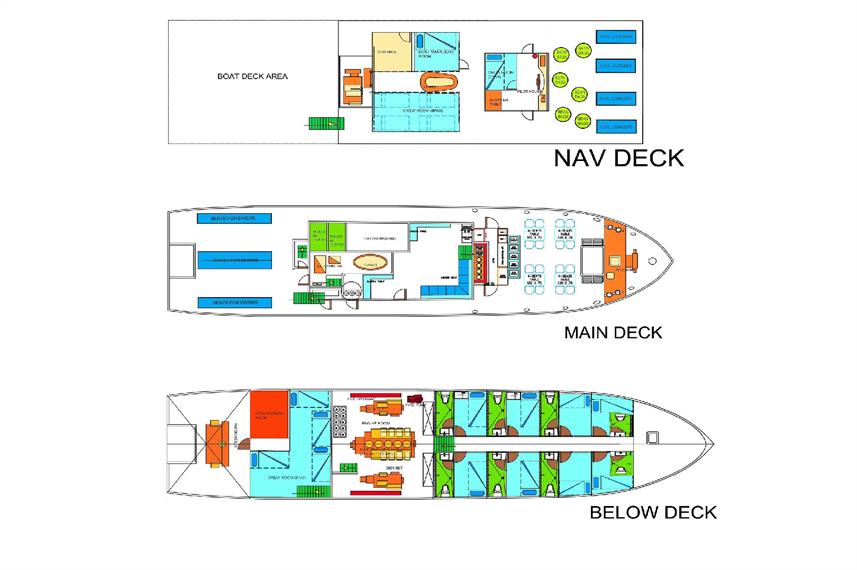 Resolute Liveaboard deck layout