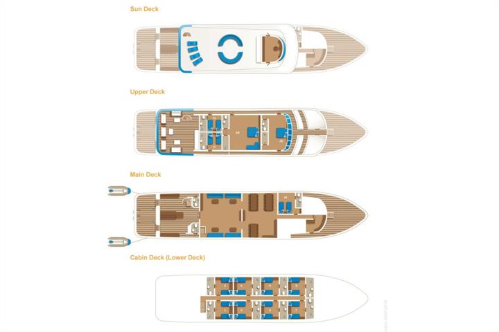 Emperor Elite Liveaboard deck layout