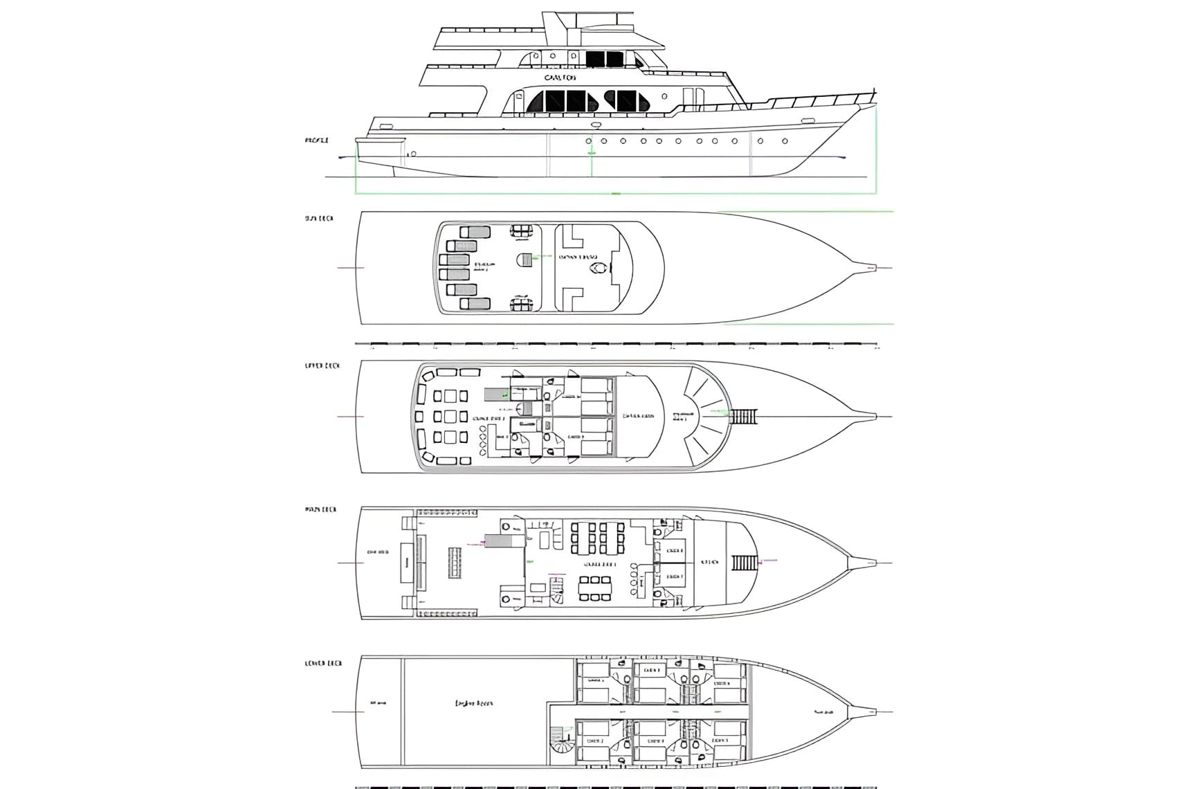 Carlton Liveaboard deck layout