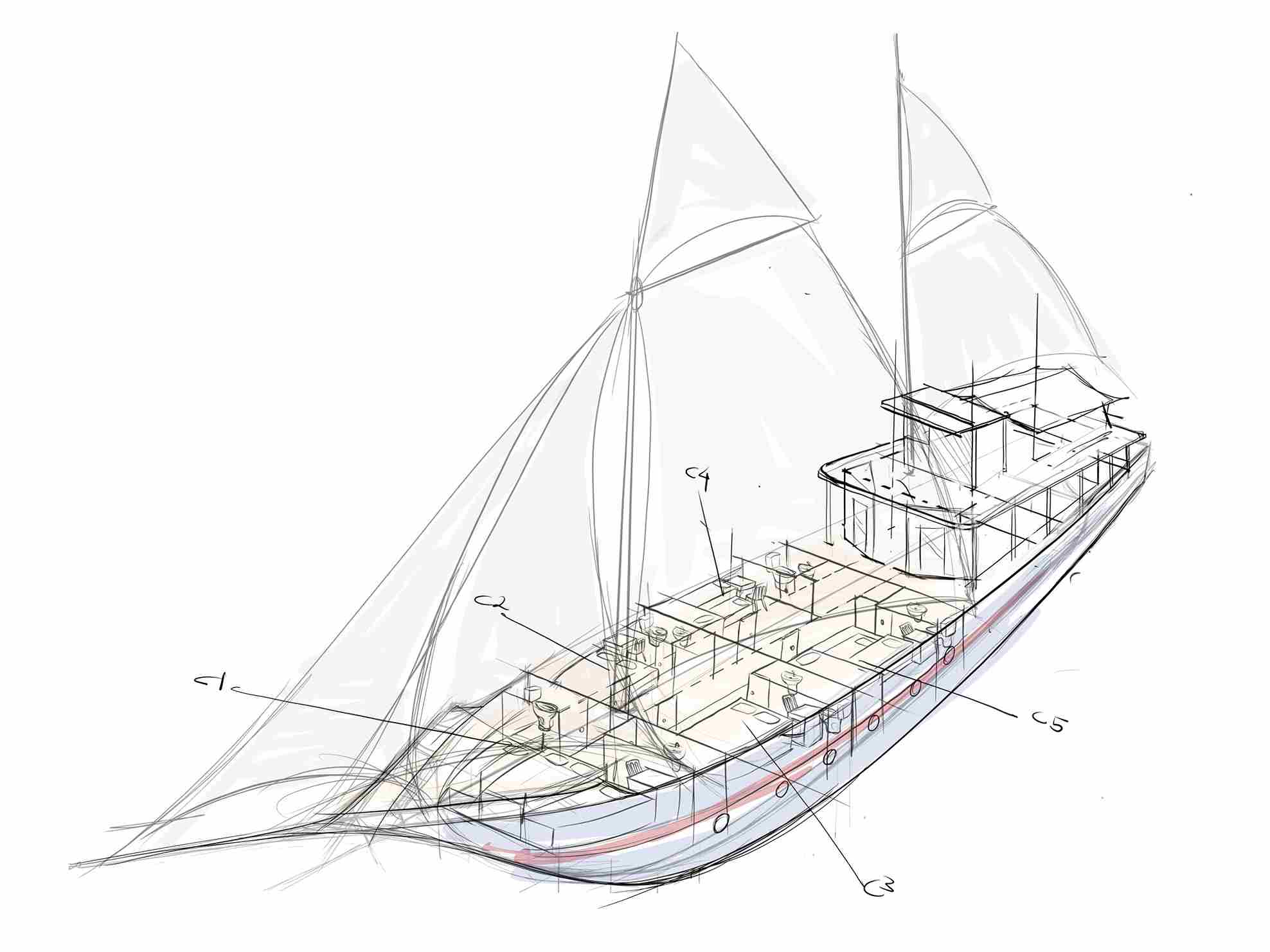 Moana Liveaboard deck layout