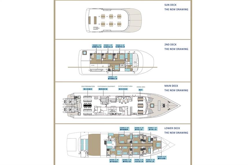 Seaisee Liveaboard deck layout