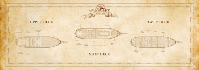 Calico Jack Liveaboard deck layout