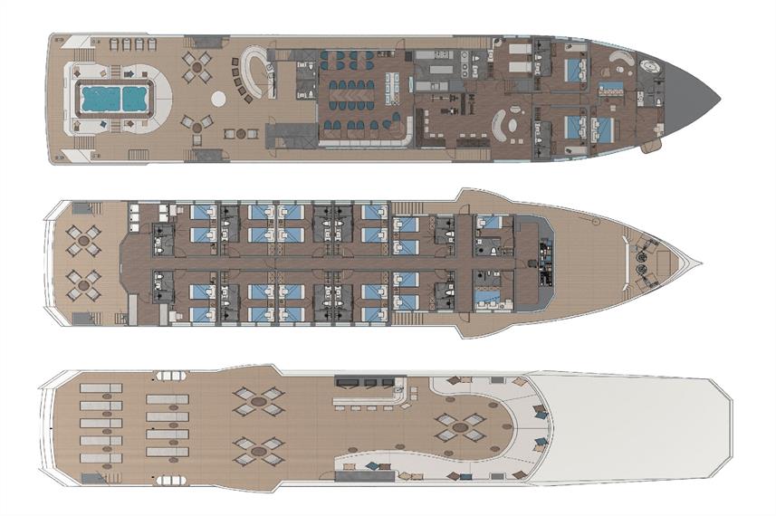 White Pearl Liveaboard deck layout